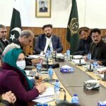 Chief Minister Gilgit-Baltistan Haji Gulbar Khan chairing a cabinet meeting