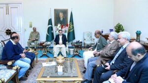 A delegation of Gwadar Shipping Clearing Agents calls on Caretaker Prime Minister Anwaar-ul-Haq Kakar