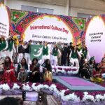 Students performs on the International Cultural Day at Pakistan Embassy College