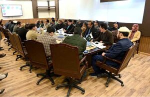 Chief Minister Gilgit-Baltistan Haji Gulbar Khan chairing a cabinet meeting