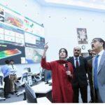 Caretaker Prime Minister Anwaar-ul-Haq Kakar interacting with team members and officers during his visit to National Emergency Operation Centre