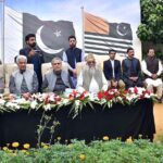 Former Prime Minister of Pakistan Mian Muhammad Nawaz Sharif is addressing the workers convention at the residence of Khawaja Muhammad Asif