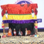 artist performing duirng Patli Tamasha, Children's Program in Lahore Festival.