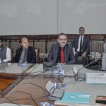 Ambassador of Turkiye Prof. Dr. Mehmet Pacaci, addressing during the Signing Ceremony of Agreement Cooperation Protocol between Yunus Emre Institute & Ghazali Education Foundation at AIOU