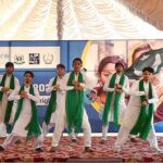 Special children's performing on national song during an event organized in connection with World Children Day at Special Education Complex Hayatabad