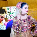 Models walking on ramp during Bridal Show at Mehran Art Council.