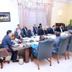 Caretaker Prime Minister Anwaar-ul-Haq Kakar chairs a meeting to discuss ML-1 Project