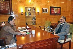 Chief Secretary Gilgit-Baltistan Abrar Ahmad Mirza called on Governor Gilgit-Baltistan Syed Mehdi Shah