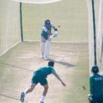 Pakistan National Cricket Team players participating in practice session at Rawalpindi Cricket Stadium