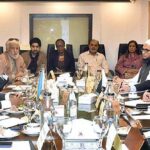 Caretaker Federal Minister for IT and Telecommunication Dr. Umar Saif in a meeting with Parliamentary delegation of Rwanda