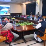 Governor KP Haji Ghulam Ali chairing a meeting with SBBWU officials at Governor House