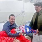 Governor Gilgit-Baltistan Syed Mehdi Shah Inquring about the health of Secretary Power GB Sajjad Haider at hospital