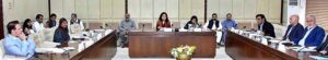  Senator Seemee Ezdi, Chairperson Senate Standing Committee on Climate Change presiding over a meeting of the committee at Parliament House
