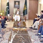 Chairman Senate, Muhammad Sadiq Sanjrani in a meeting with the delegation of Pakistan Humanitarian Forum at Parliament House