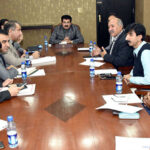 Chairman Senate, Muhammad Sadiq Sanjrani in a meeting with the delegation of Parliamentary Reporters Association (PRA) at Parliament House.