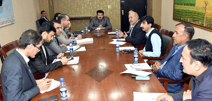 Chairman Senate, Muhammad Sadiq Sanjrani in a meeting with the delegation of Parliamentary Reporters Association (PRA) at Parliament House.