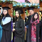 President Dr. Arif Alvi giving away degrees and certificates to graduating students at the 26th Convocation ceremony of the COMSATS University