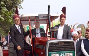 Caretaker Federal Minister for National Food Security and Research Dr. Kausar Abdullah Malik addressing 4th Sino-Pakistan Agricultural Forum Sustainable Agriculture for Economic Prosperity &Food Security at the auditorium of the Center for Advanced Studies, University of Agriculture.