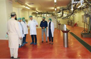 Caretaker Federal Minister for National Food Security and Research Dr. Kausar Abdullah Malik inspectioning the Lab at Department of Plant Protection Office