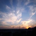 An eye catching view of sun set in the federal capital.