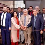 Caretaker Federal Minister for National Food Security and Research Dr. Kausar Abdullah Malik Inaugurating the 14th Biennial Micro Biology Conference at Saleem Habib University
