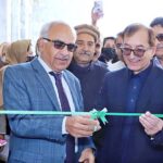 VC Karakoram International University Attaullah Shah and CEO KCBL Bank Ghulam Muhammad inaugurating the smart class room at Department of Economics