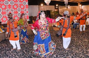 Artist performing Sufi dance during 36th international conference by Pakistan Society of Neurosurgeons in collaboration with Turkish Neurosurgical Society and Emirates Society of Neurosurgical Surgeons on last late night at LUMHS Jamshoro.