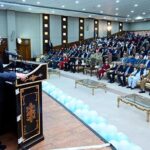 The Caretaker Prime Minister Anwaar-ul-Haq Kakar addresses a ceremony organized with regards to the Universal Children's Day
