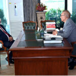 Chairman Higher Education Commission, Dr Mukhtar Ahmed, called on President Dr Arif Alvi, at Aiwan-e-Sadr