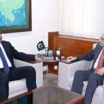 Rector, Bahria University, Vice Admiral retired Asif Khaliq called on caretaker Federal Minister for Planning Development & Special Initiatives, Muhammad Sami Saeed.