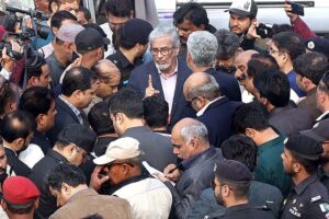 Caretaker Chief Minister Sindh Justice (R) Maqbool Baqir visit at Polytechnic College at Kohsar