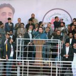 Chairman of Pakistan People’s Party, Bilawal Bhutto Zardari addressing to a public rally to marks the 56th Foundation Day ( Youm-e-Tasees)