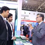 Ambassador of Pakistan to China H.E. Khalil Hashmi interacting with Pakistan's tourism exhibitors at Pakistan Pavilion at the China Outbound Travel and Tourism Market (COTTM) Expo-2023, held at the China National Agriculture Center.