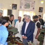 Caretaker Chief Minister Sindh Justice (R) Maqbool Baqir visit at Polytechnic College at Kohsar