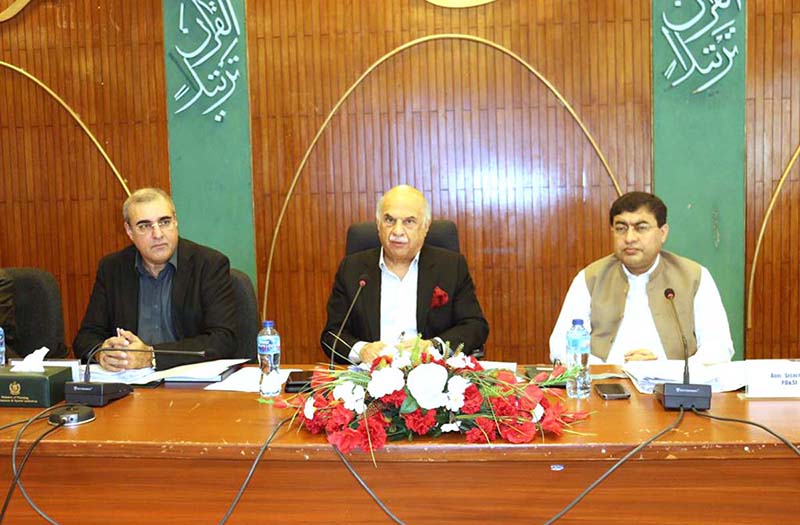 The CDWP meeting presided over by Deputy Chairman Planning Commission Mohammad Jehanzeb Khan. Secretary Planning Awais Manzur Sumra, senior officials from Planning Commission and Federal Ministries/Divisions participated in the meeting, while Chairman/ACS (Dev) from Provincial Governments also participated in the meeting.