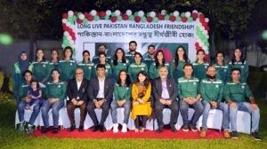 High Commissioner of Pakistan to Bangladesh, Syed Ahmed Maroof hosts a reception in the honour of the National Women Cricket Teams of Pakistan and Bangladesh at Pakistan High Commission.