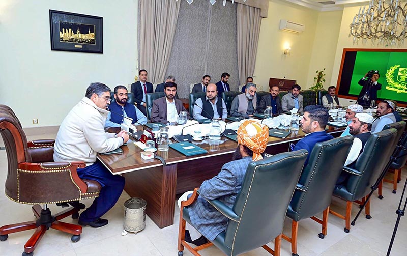 A delegation of the Zameendar Action Committee of Balochistan called on Caretaker Prime Minister Anwaar-ul-Haq Kakar