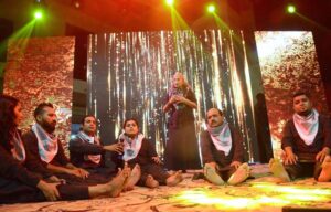 Renowned Dancer Sheema Kirmani's Tehrik-e-Niswan presenting "Aah Palestine!" a dramatic tribute at Karachi Press Club Family Gala event