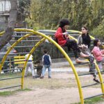 Children enjoying and playing at G-7 Park