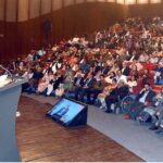 Caretaker Sindh Chief Minister Justice (R) Maqbool Baqar speaks at the International Urdu Conference at the Arts Council of Pakistan