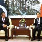 Caretaker Federal Minister for National Heritage and Culture, Jamal Shah in meeting with His Excellency Mr. Jiang Zaidong, Ambassador of China, at China Embassy