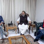 Shehzad Roy, renowned singer and the founder and President of the Zindagi Trust along with Mariam Chughtai the Director of National Curriculum Council (NCC) called on the Federal Minister for Education and Professional Training Madad Ali Sindh