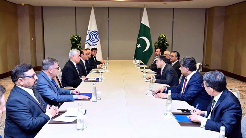 The Caretaker Prime Minister Anwaar-ul-Haq Kakar meets with the Secretary General of ECO Mr. Khusrav Noziri on the sidelines of 16th ECO Summit