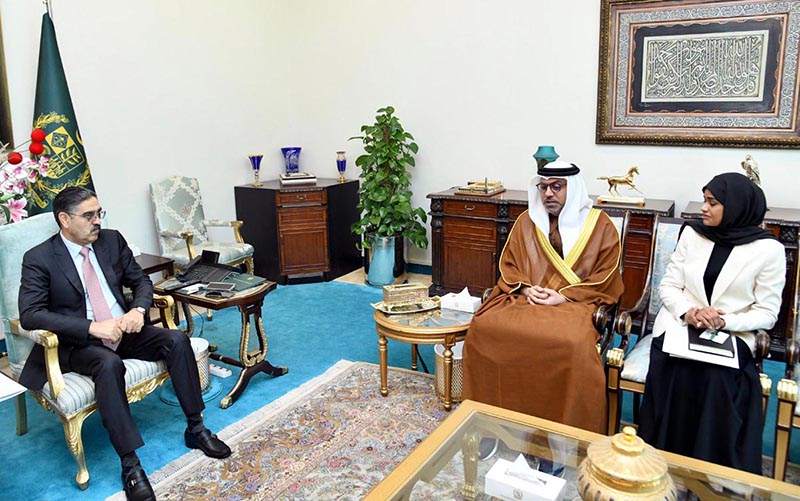 Ambassador of UAE to Pakistan Hamad Obaid Ibrahim Salem Al-Zaabi called on Caretaker Prime Minister Anwaar-ul-Haq Kakar
