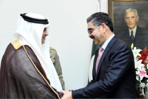 Ambassador of UAE to Pakistan Hamad Obaid Ibrahim Salem Al-Zaabi called on Caretaker Prime Minister Anwaar-ul-Haq Kakar