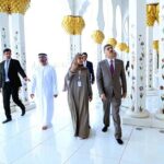 The Caretaker Prime Minister Anwaar-ul-Haq Kakar visits the Sheikh Zayd Grand Mosque