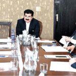 Chairman Senate, Muhammad Sadiq Sanjrani presiding over a senate house business advisory committee meeting at Parliament House
