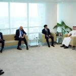 Special assistant to the Prime Minister on overseas Pakistanis, Muhammad Jawad Sohrab Malik meets with Minister and Deputy Minister of Human Resources and social development, Kingdom of Saudi Arabia