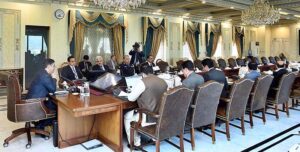 Caretaker Prime Minister Anwaar-ul-Haq Kakar chairs a meeting regarding issues related to ICT