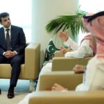 Special assistant to the Prime Minister on overseas Pakistanis, Muhammad Jawad Sohrab Malik meets with Minister and Deputy Minister of Human Resources and social development, Kingdom of Saudi Arabia